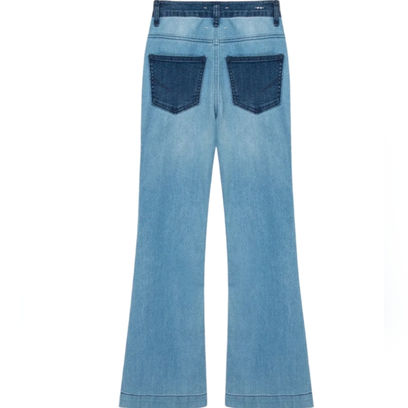 Habitual Kids Patchwork Panel Flare Jeans...Size 16 - Picture 2 of 8